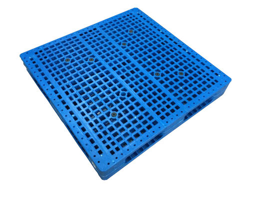 Euro Pallet 1200*1200 Recycled Heavy Duty Plastic Pallet with Grid and Steel Tubes