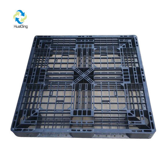 LOGO PRINT Customized Color 1100*1100 Black Euro Grid Deck Plastic Pallet for Storage