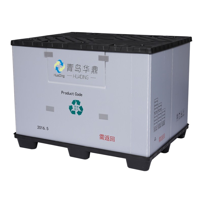 HDPE Material M Type Folding Customized Automotive Boxes Packaging Plastic Pallet Box